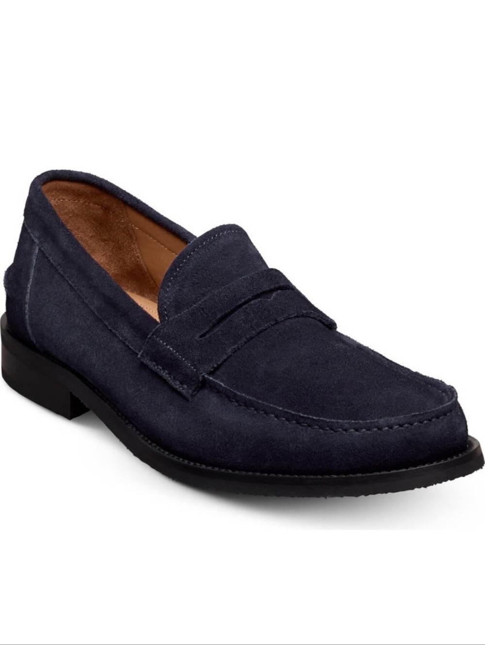 Allen Edmonds Cavanaugh Navy Suede Loafers Size 10 D